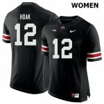 NCAA Ohio State Buckeyes Women's #12 Gunnar Hoak Black Nike Football College Jersey WUM6645EZ